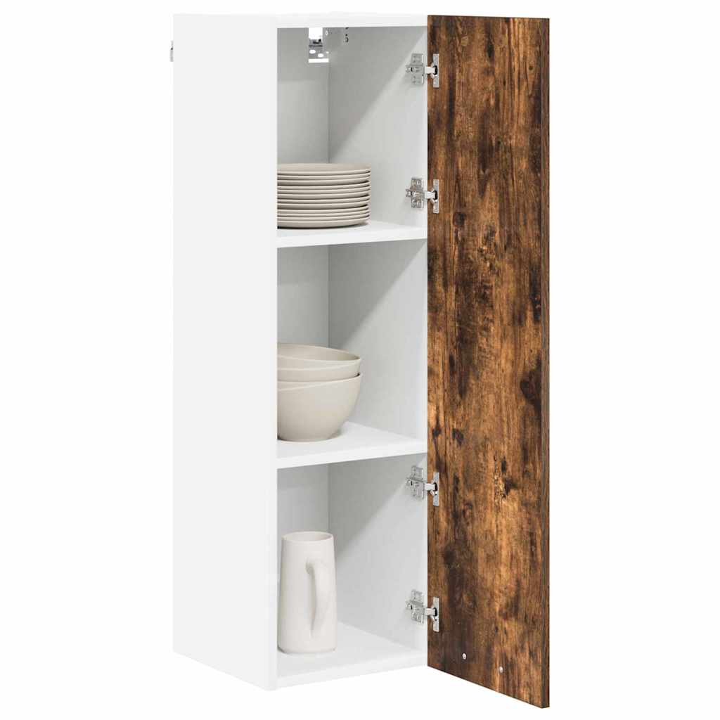 Hanging cabinet with Shelf Riga Smoked Oak 30 x 31 x 100 cm