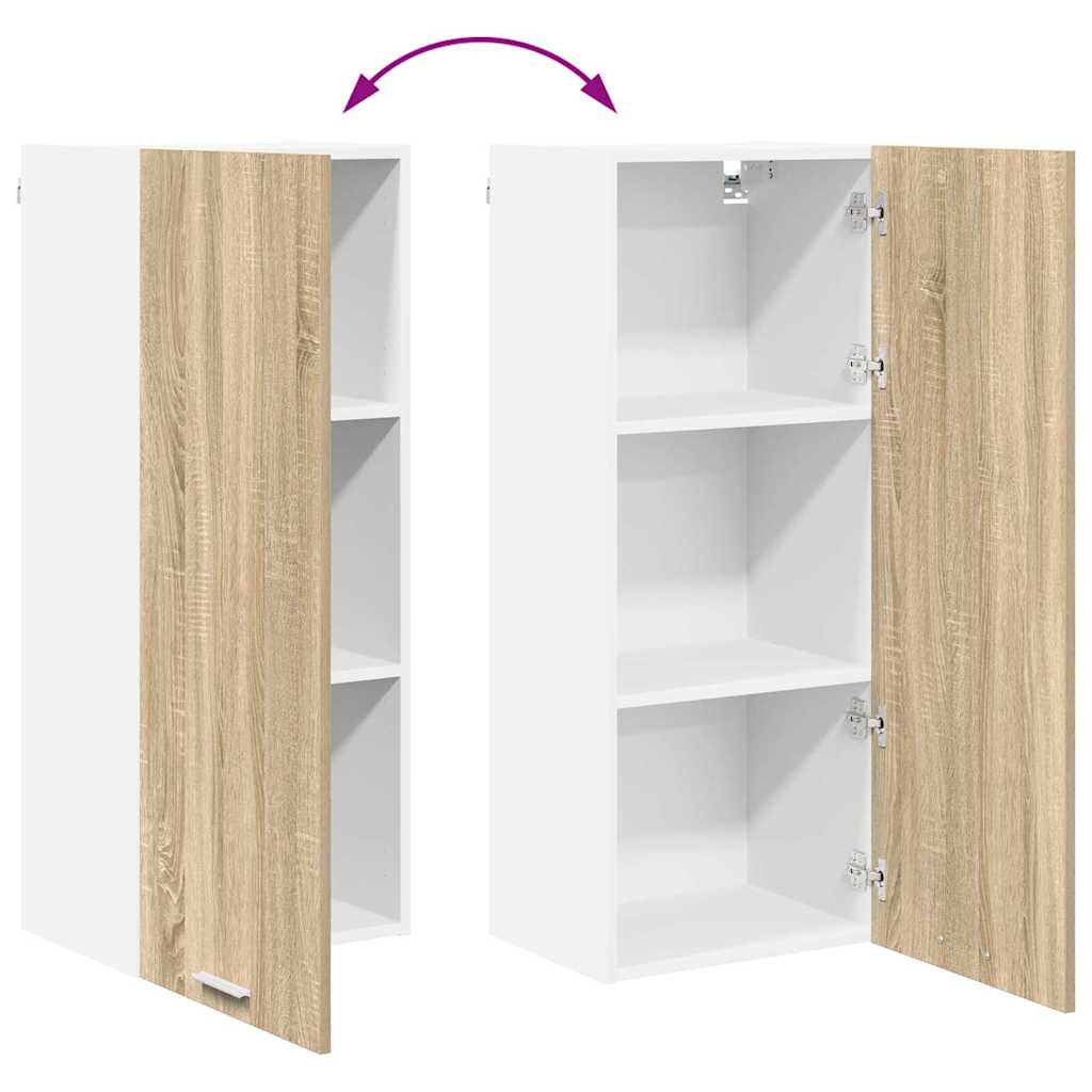 Hanging cabinet with Shelf Riga Sonoma Oak 40 x 31 x 100 cm