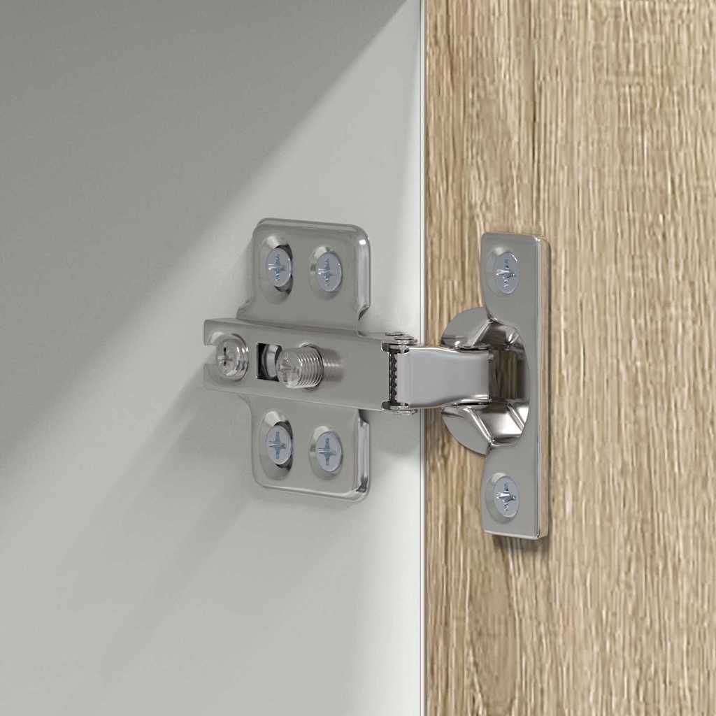 Hanging cabinet Riga Sonoma Oak and White 50 x 31 x 100 cm