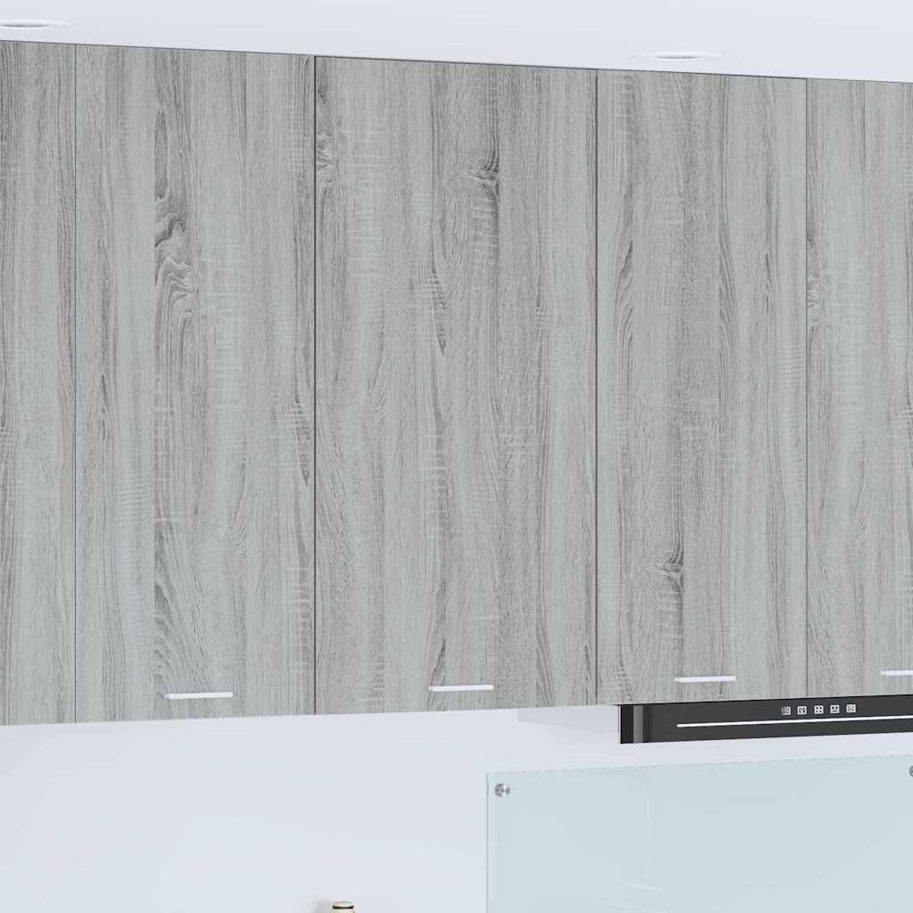 Hanging cabinet Riga Grey Sonoma and White 50 x 31 x 100 cm