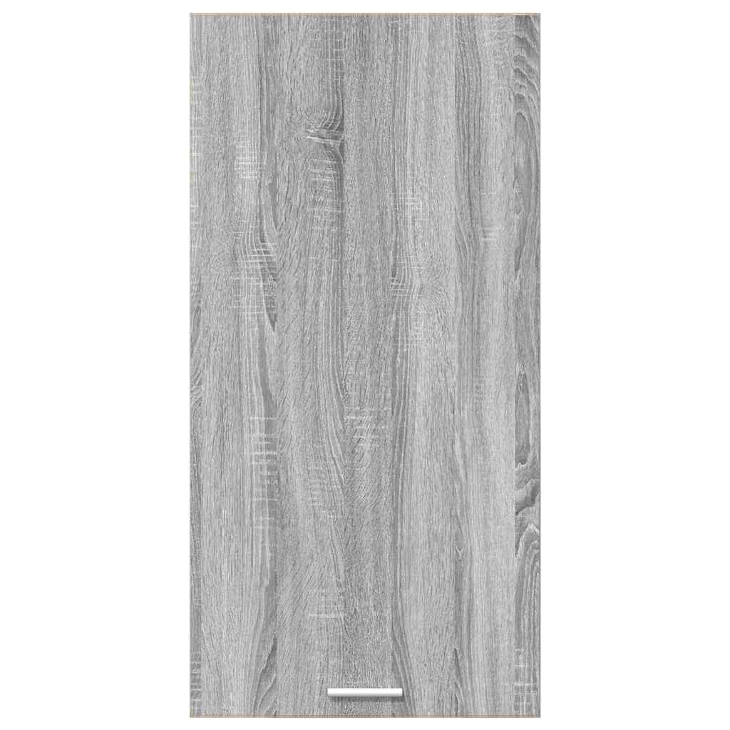 Hanging cabinet Riga Grey Sonoma and White 50 x 31 x 100 cm