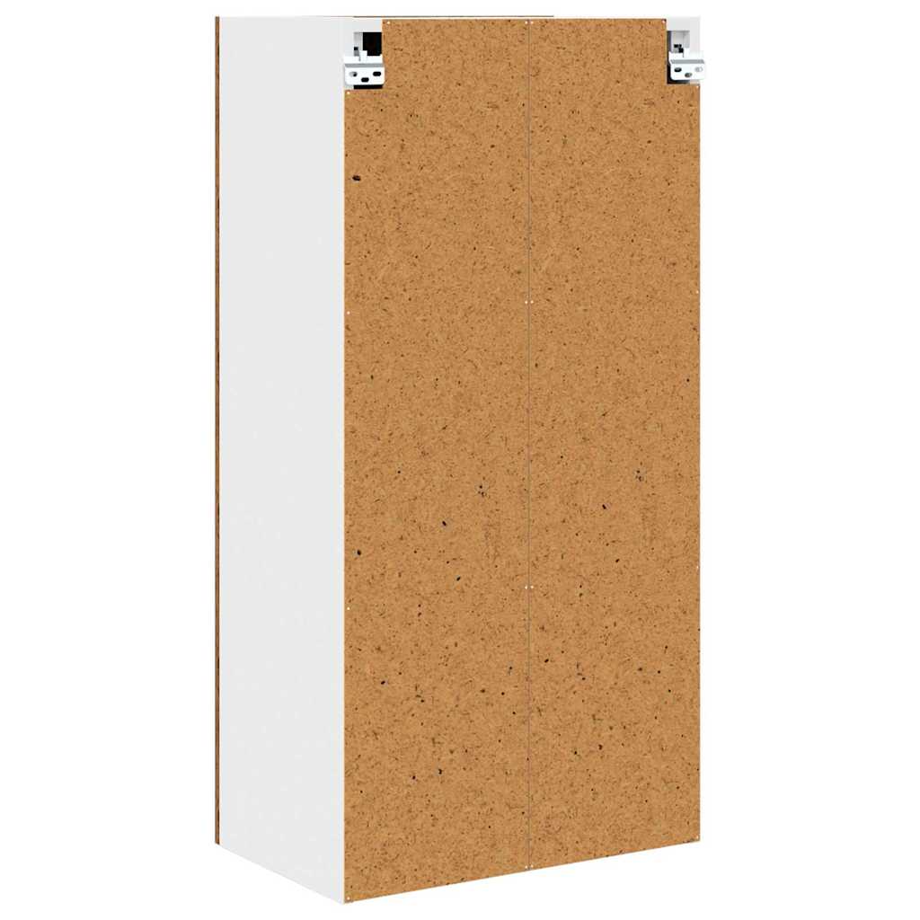 Hanging cabinet Riga Old Wood and White 50 x 31 x 100 cm
