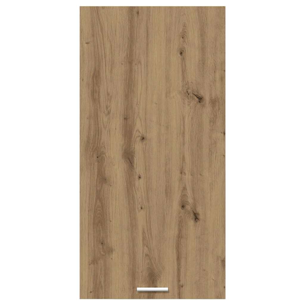 Hanging cabinet Riga Artisan Oak and White 50 x 31 x 100 cm
