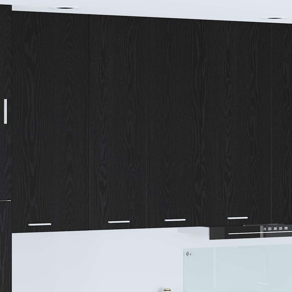 Hanging cabinet Riga Black Oak 60 x 31 x 100 cm Engineered Wood