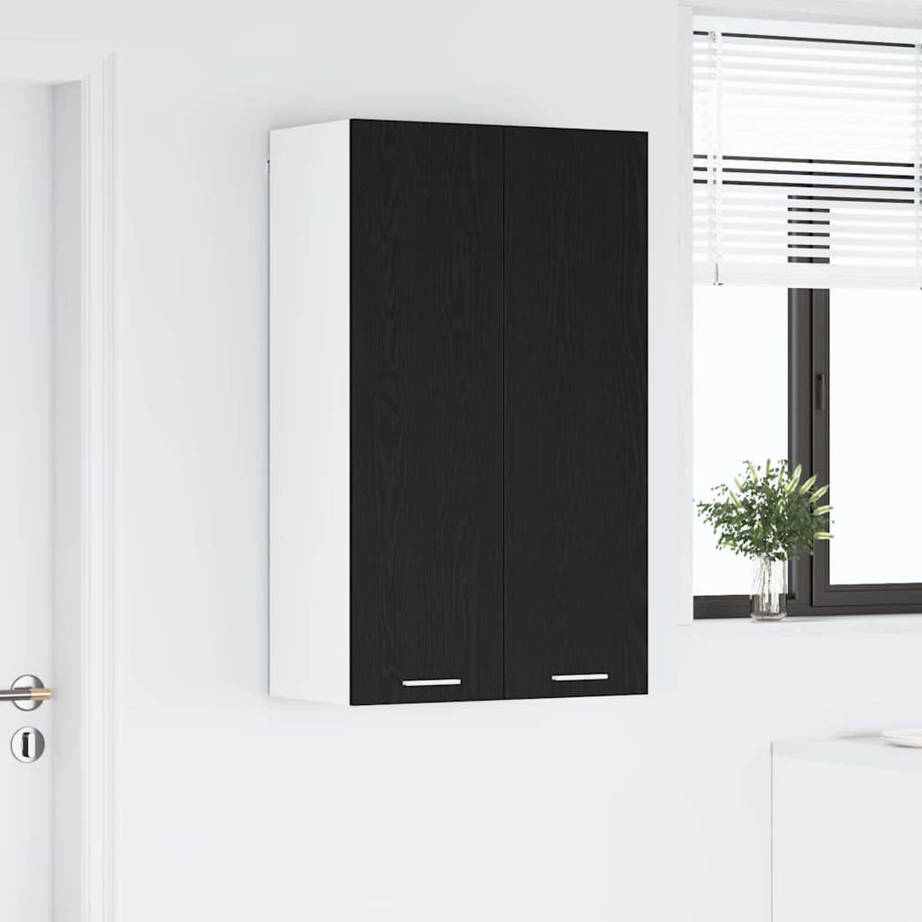 Hanging cabinet Riga Black Oak 60 x 31 x 100 cm Engineered Wood