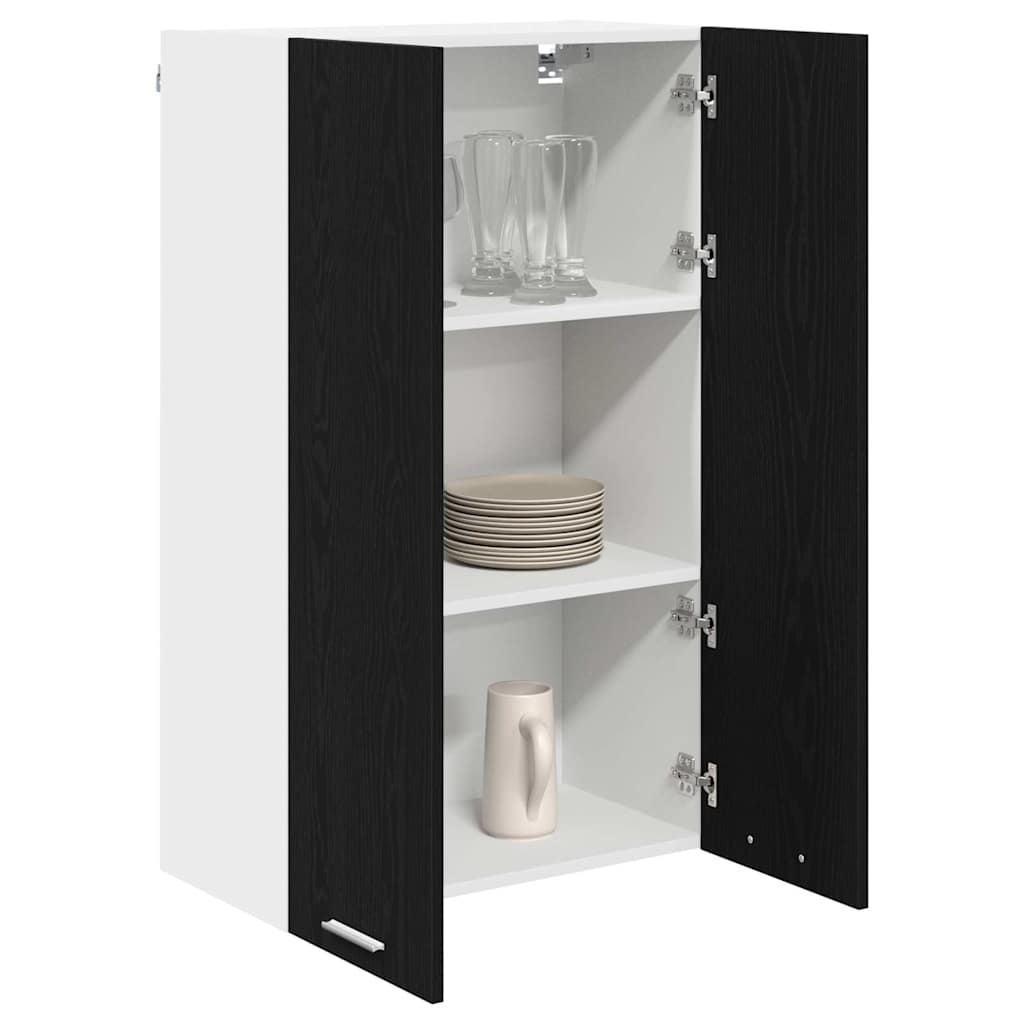 Hanging cabinet Riga Black Oak 60 x 31 x 100 cm Engineered Wood