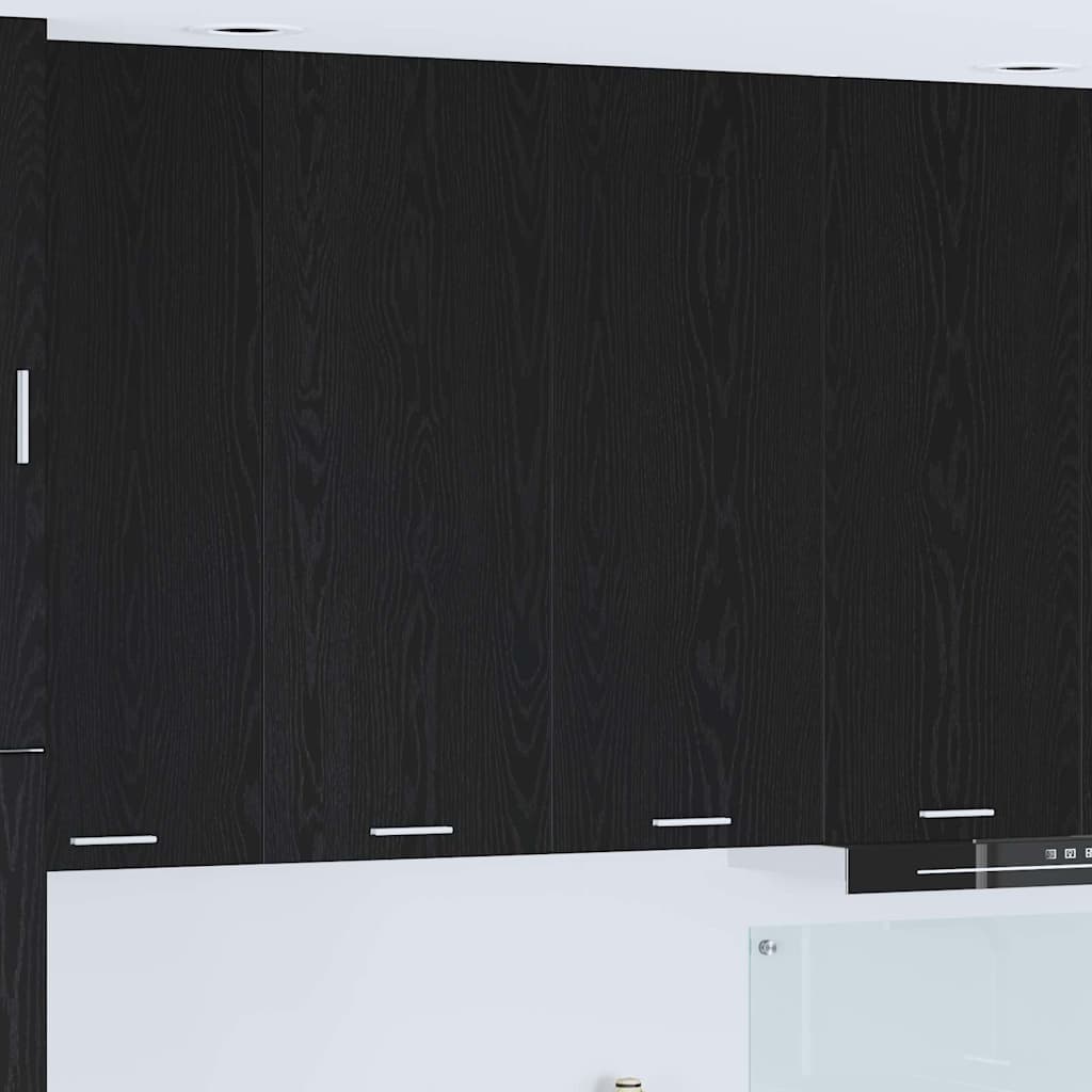 Hanging cabinet Riga Black Oak 80 x 31 x 100 cm Engineered Wood