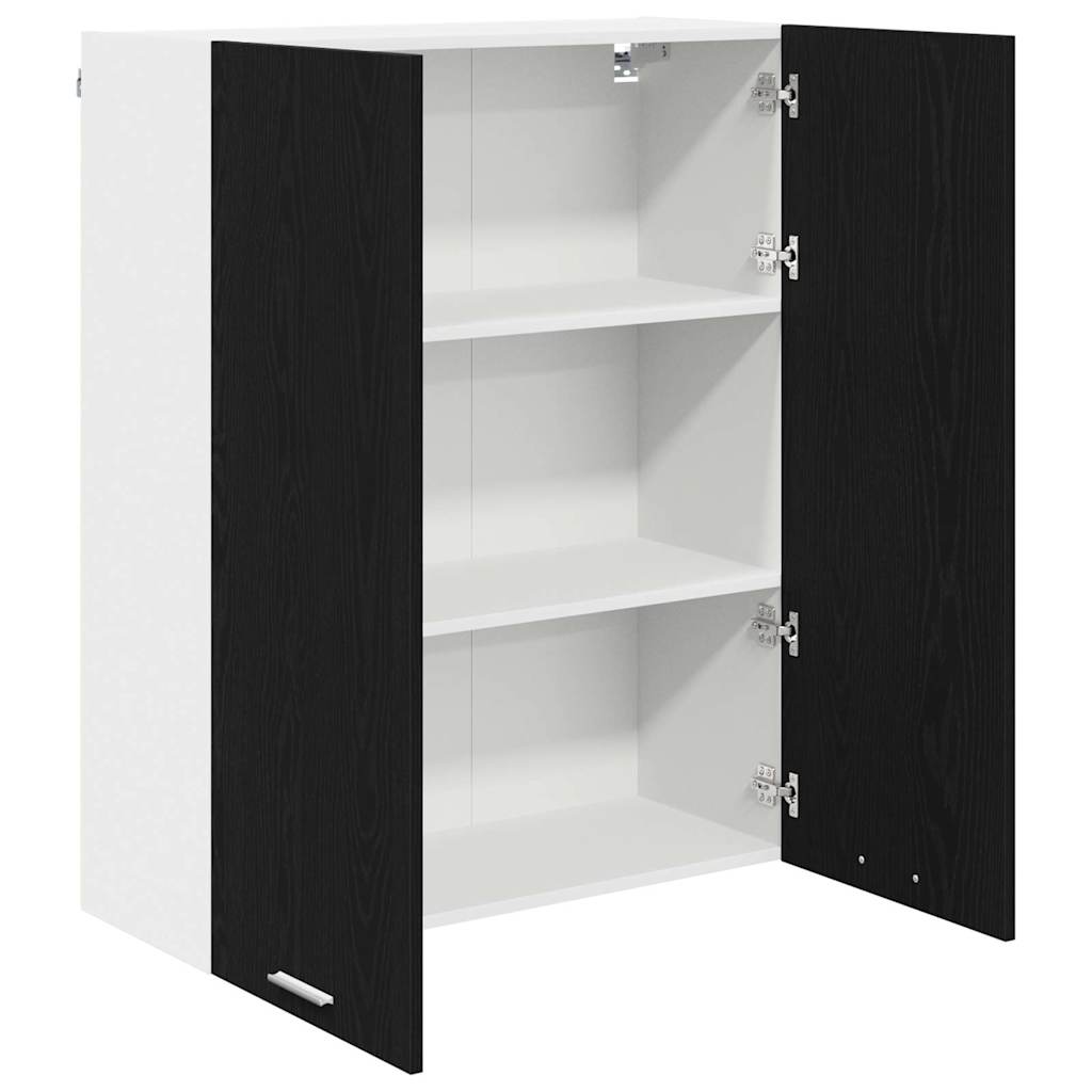 Hanging cabinet Riga Black Oak 80 x 31 x 100 cm Engineered Wood