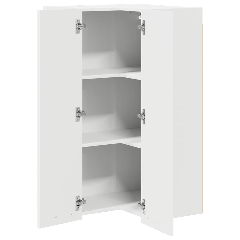Hanging cabinet Riga White 57 x 57 x 100 cm Engineered Wood