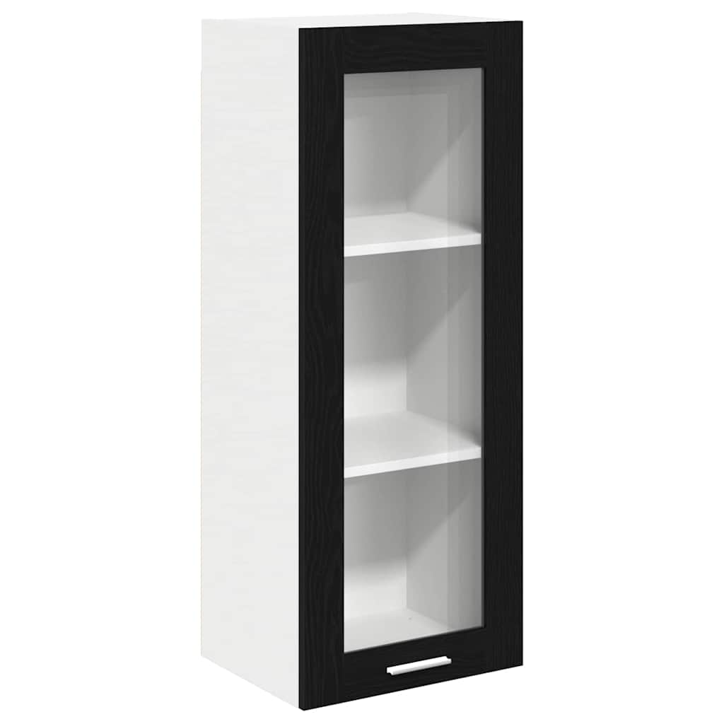 Hanging cabinet Riga Black Oak 40 x 31 x 100 cm Engineered Wood