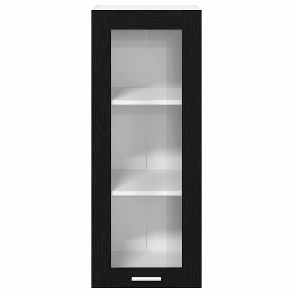 Hanging cabinet Riga Black Oak 40 x 31 x 100 cm Engineered Wood