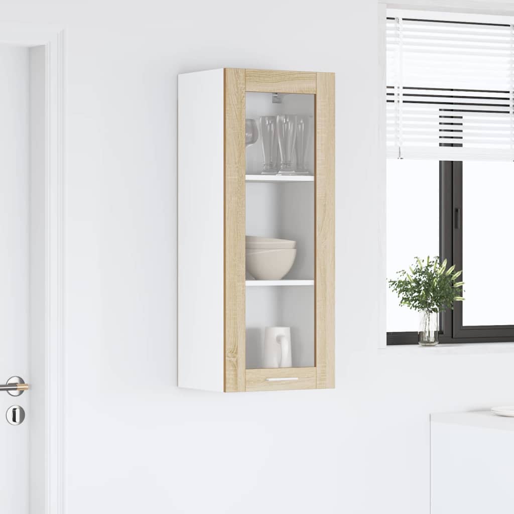 Hanging cabinet with Shelf Riga Sonoma Oak 40 x 31 x 100 cm