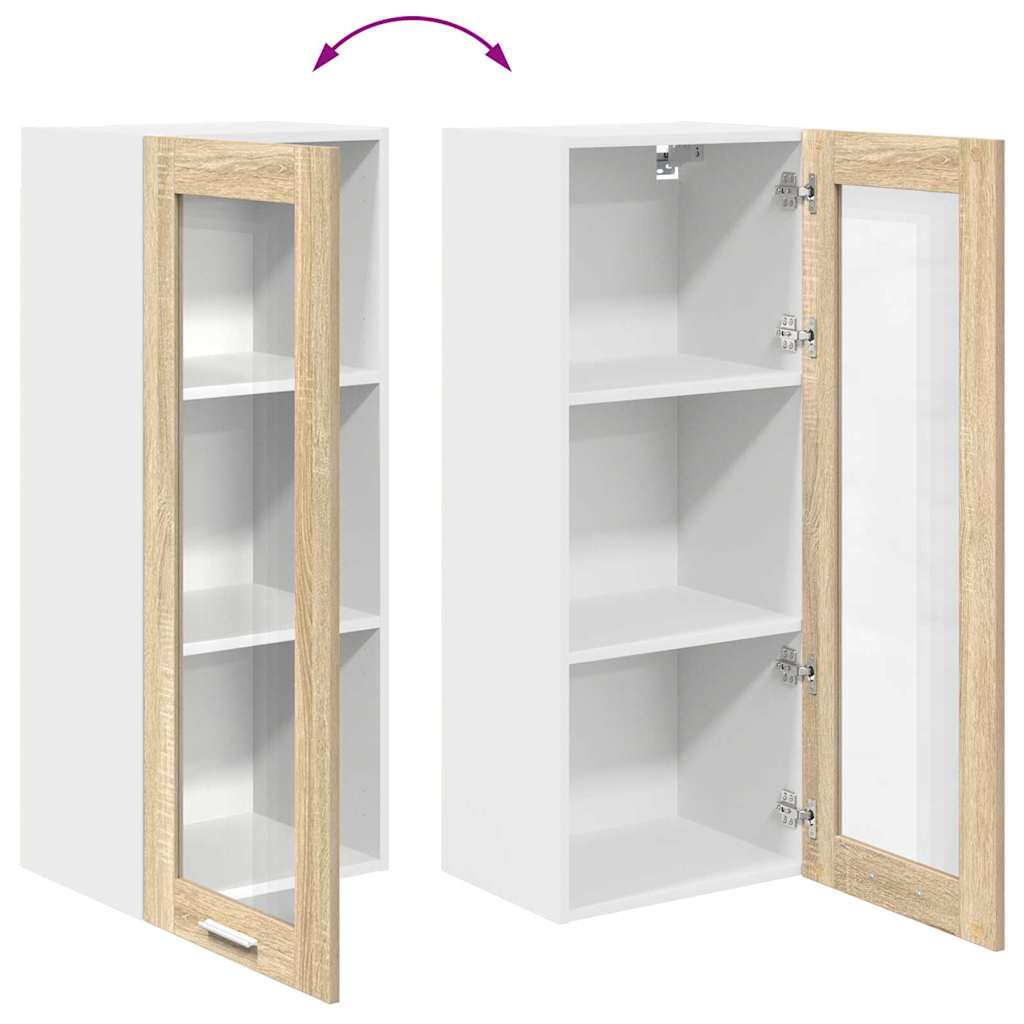 Hanging cabinet with Shelf Riga Sonoma Oak 40 x 31 x 100 cm