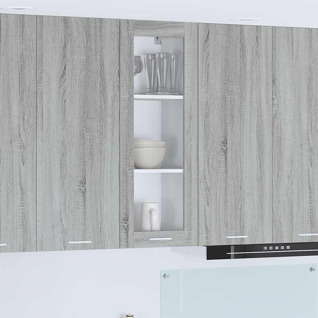 Hanging cabinet with Shelf Riga Grey Sonoma 40 x 31 x 100 cm