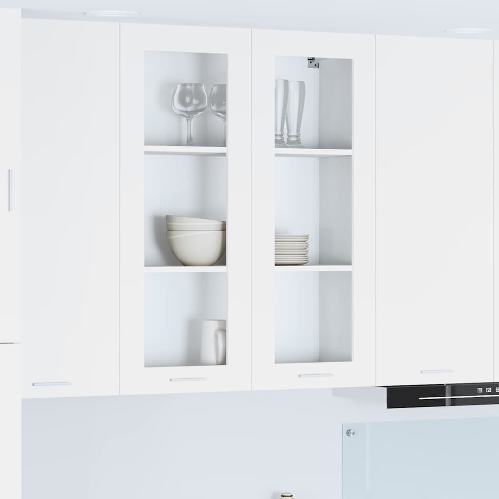 Hanging cabinet Riga White 80 x 31 x 100 cm Engineered Wood