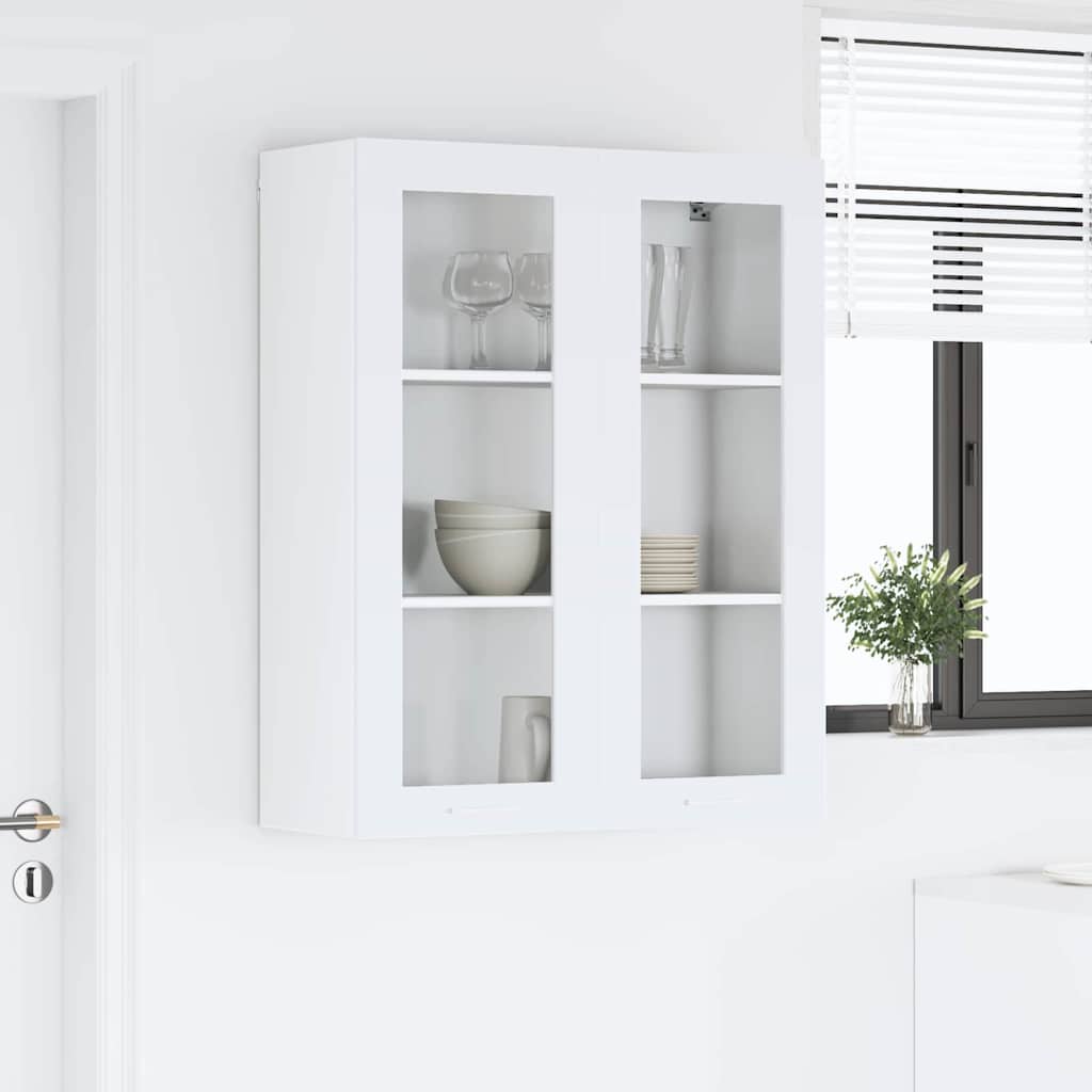Hanging cabinet Riga White 80 x 31 x 100 cm Engineered Wood