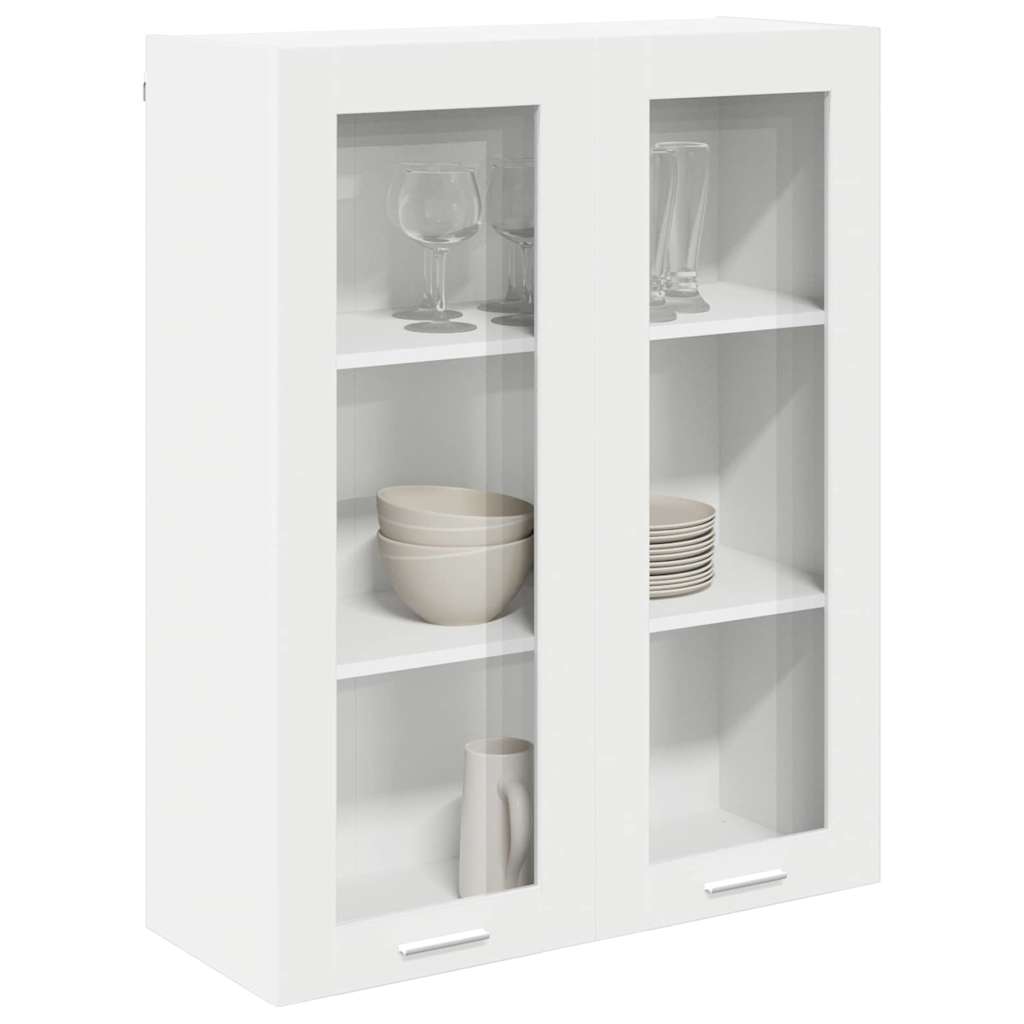 Hanging cabinet Riga White 80 x 31 x 100 cm Engineered Wood