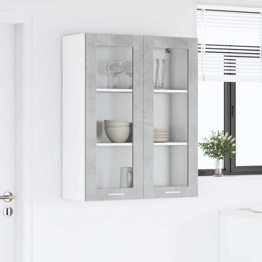 Hanging cabinet with Shelf Riga Concrete Grey 80 x 31 x 100 cm