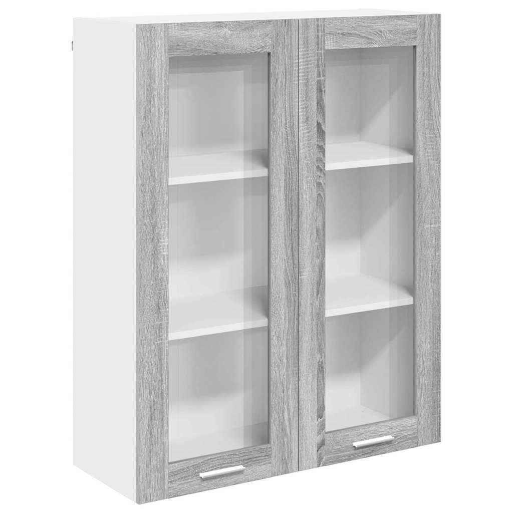 Hanging cabinet with Shelf Riga Grey Sonoma 80 x 31 x 100 cm