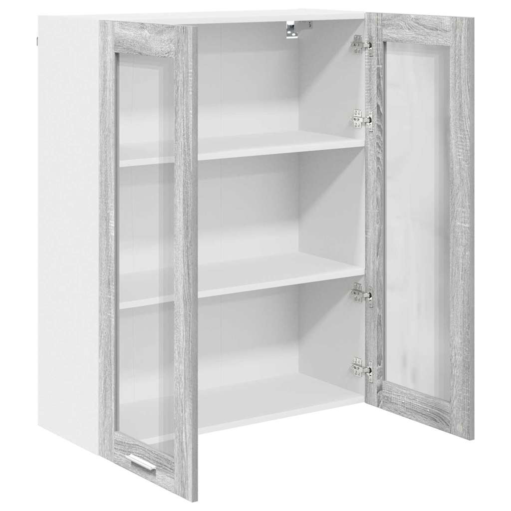 Hanging cabinet with Shelf Riga Grey Sonoma 80 x 31 x 100 cm