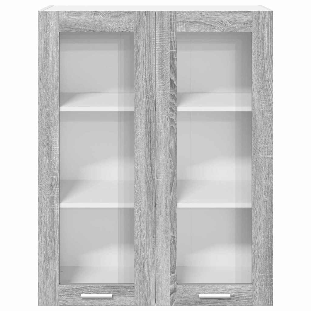 Hanging cabinet with Shelf Riga Grey Sonoma 80 x 31 x 100 cm