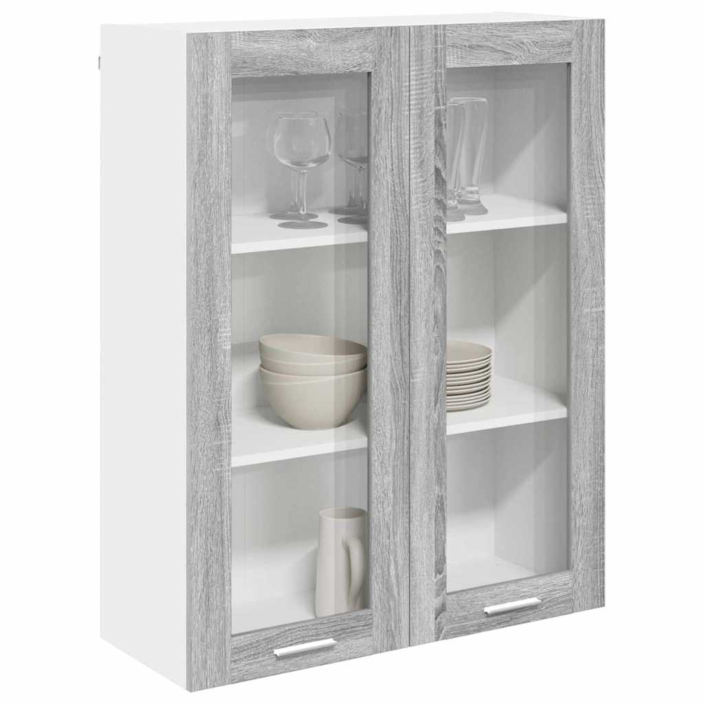 Hanging cabinet with Shelf Riga Grey Sonoma 80 x 31 x 100 cm