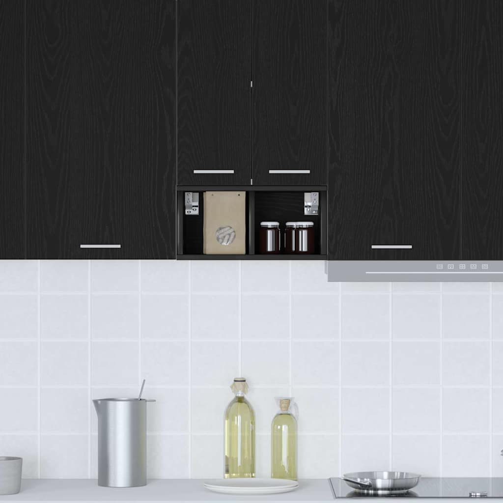 Hanging cabinet with Shelf Riga Black Oak 20 x 29.5 x 40 cm