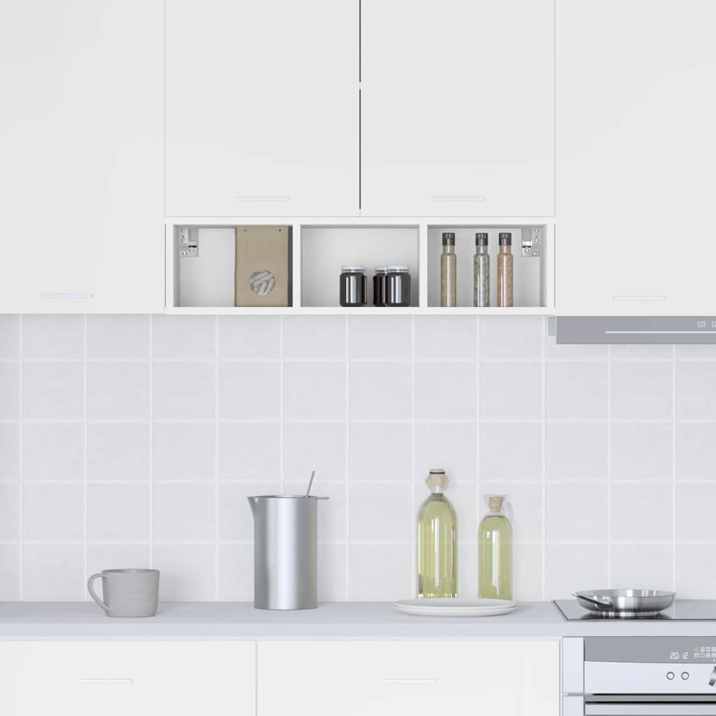Hanging cabinet Riga White 20 x 29.5 x 80 cm Engineered Wood