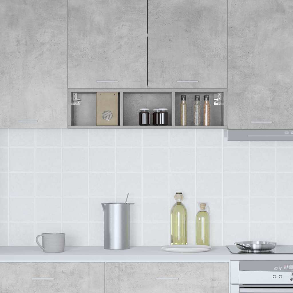 Hanging cabinet with Shelf Riga Concrete Grey 20 x 29.5 x 80 cm