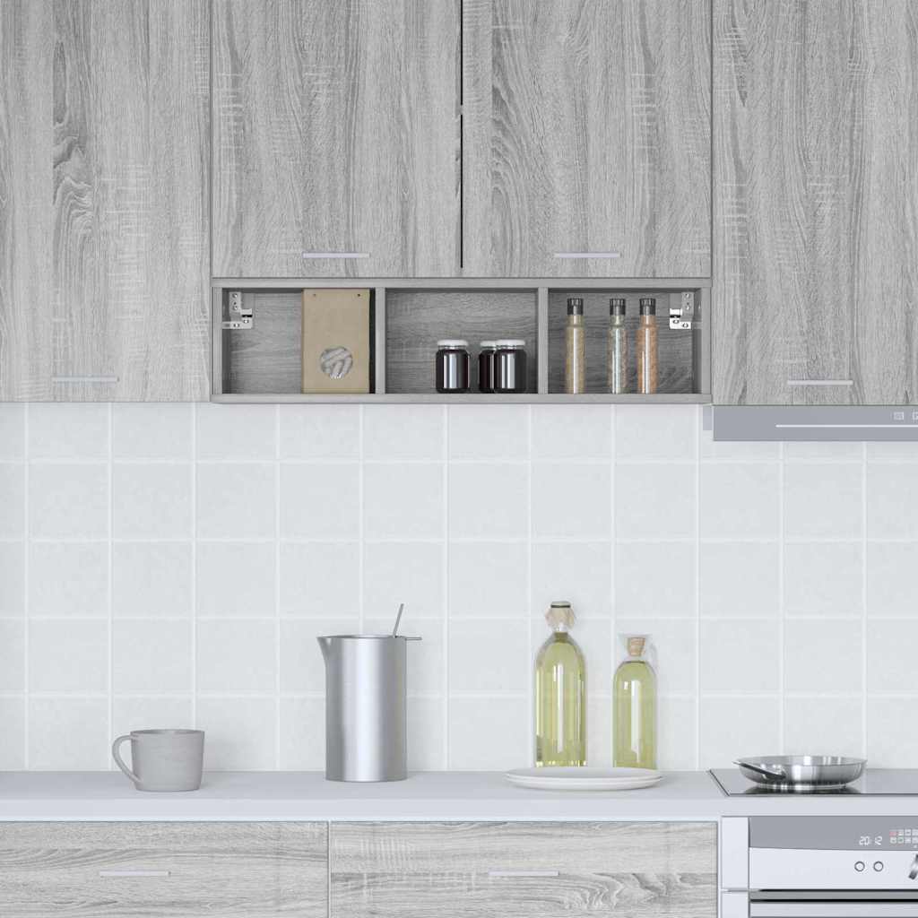 Hanging cabinet with Shelf Riga Grey Sonoma 20 x 29.5 x 80 cm