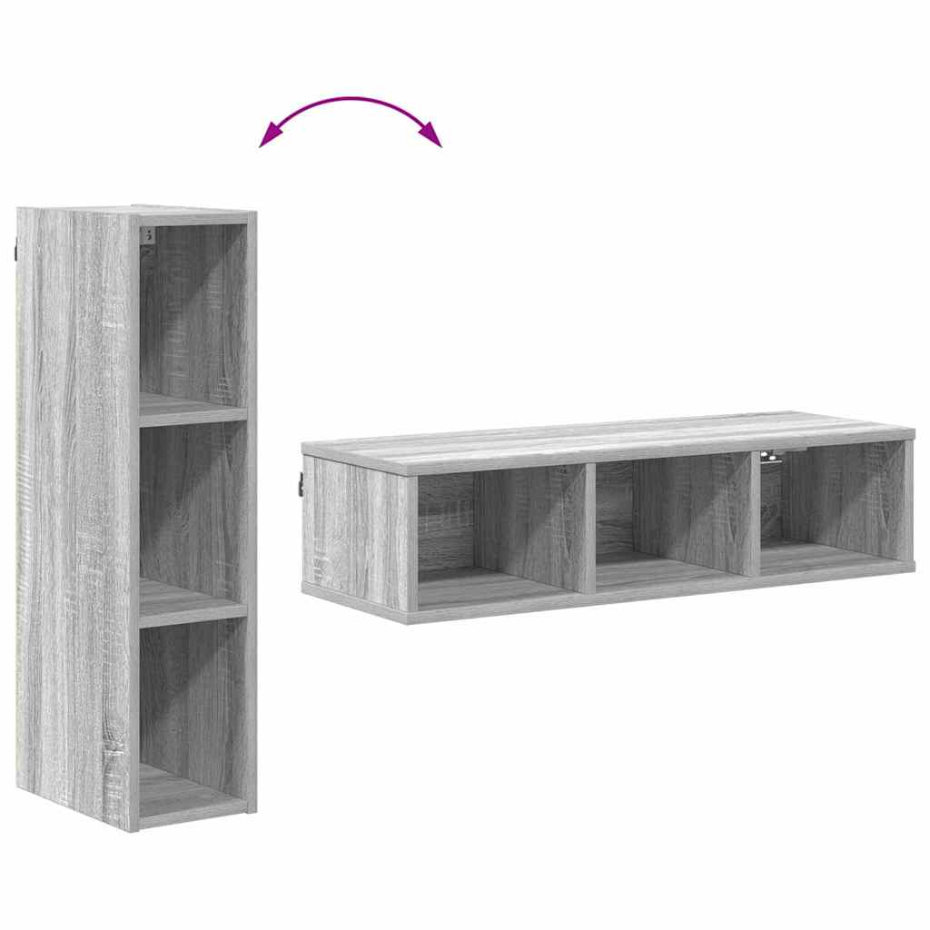 Hanging cabinet with Shelf Riga Grey Sonoma 20 x 29.5 x 80 cm