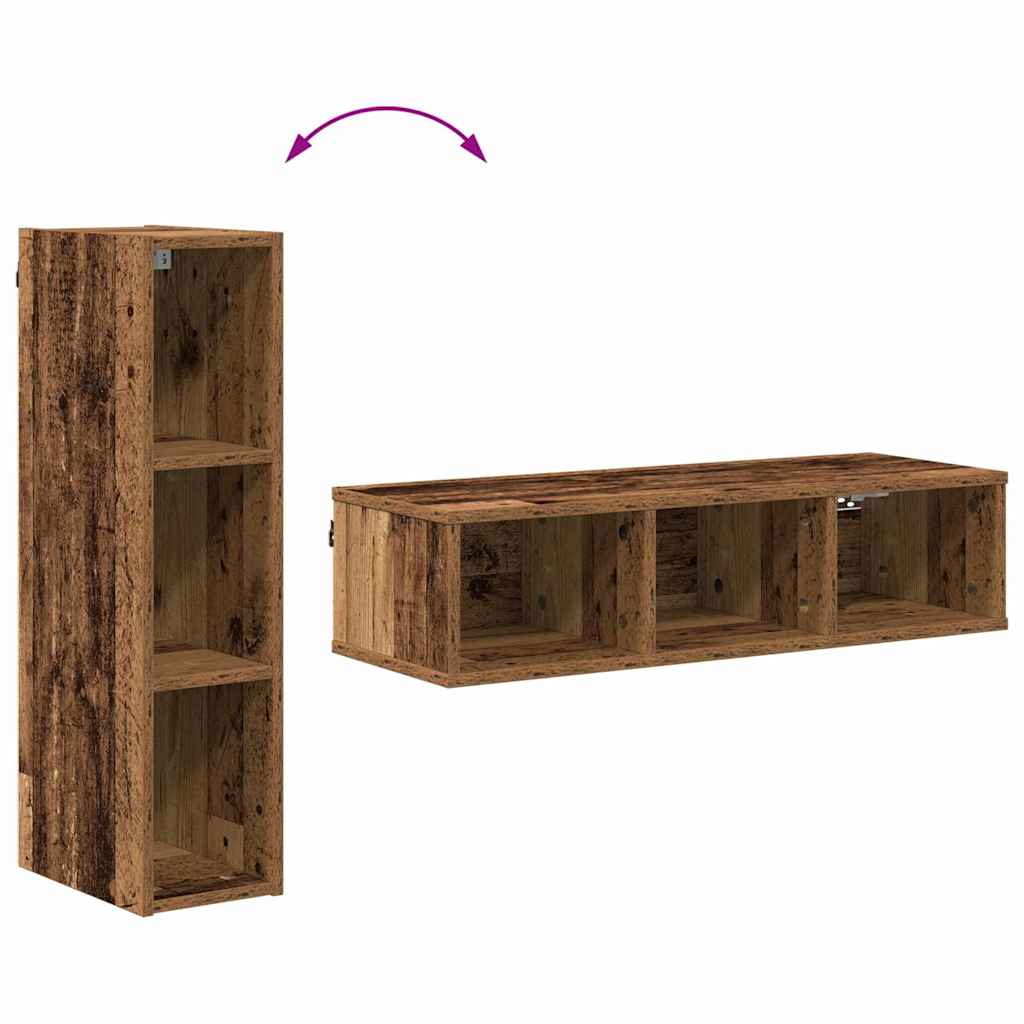 Hanging cabinet Riga Old Wood 20 x 29.5 x 80 cm Engineered Wood