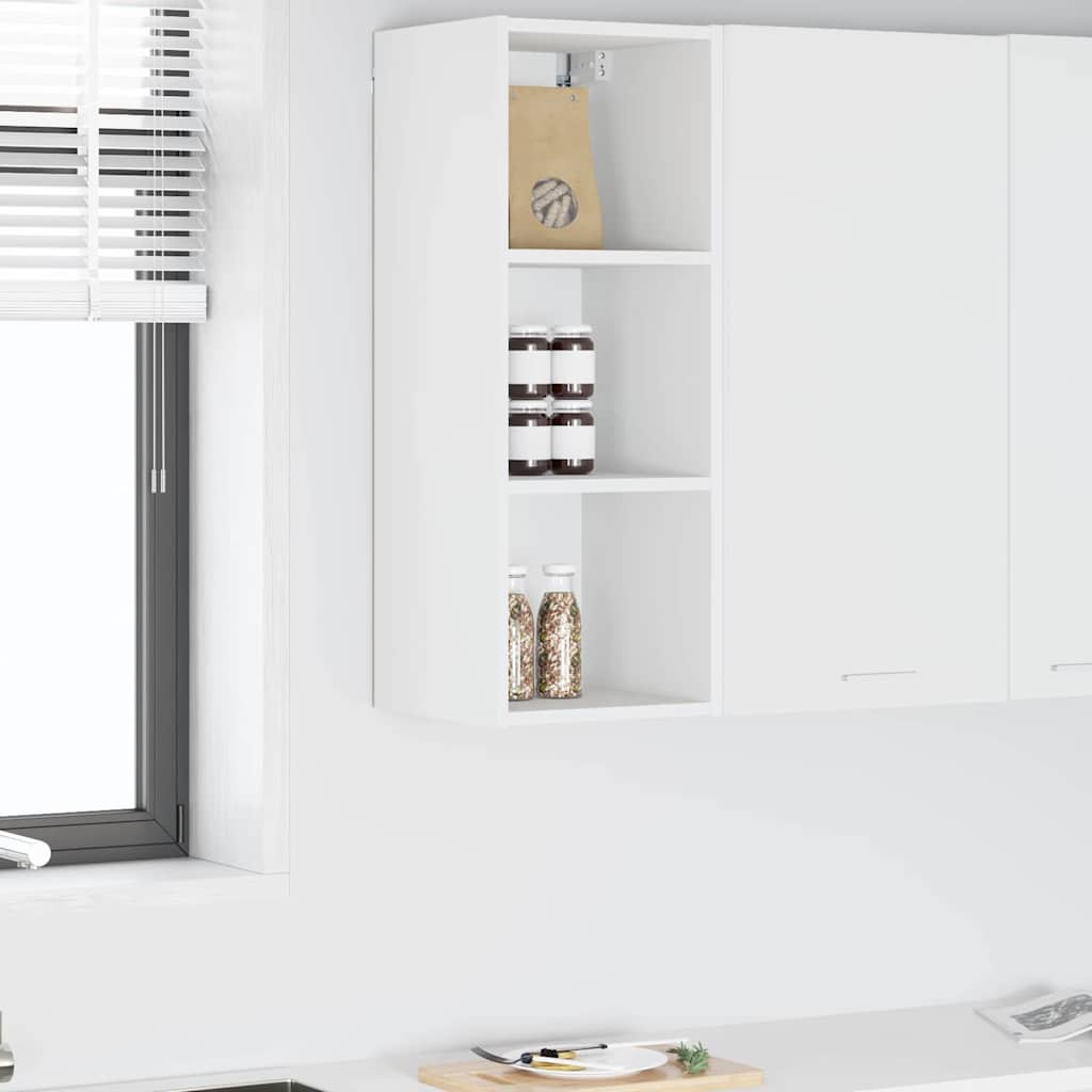 Hanging cabinet Riga White 30 x 29.5 x 80 cm Engineered Wood