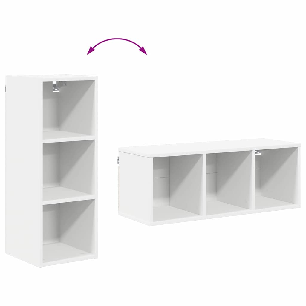 Hanging cabinet Riga White 30 x 29.5 x 80 cm Engineered Wood