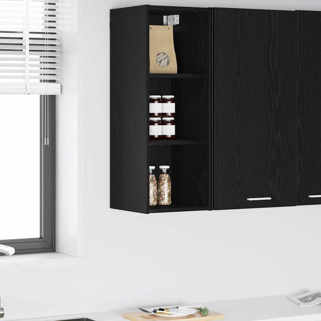 Hanging cabinet with Shelf Riga Black Oak 30 x 29.5 x 80 cm