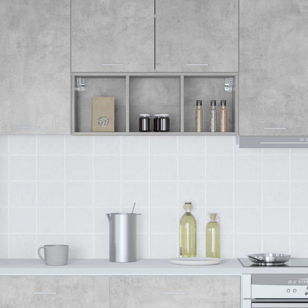 Hanging cabinet with Shelf Riga Concrete Grey 30 x 29.5 x 80 cm