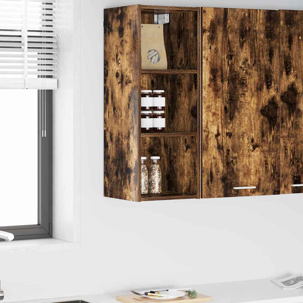 Hanging cabinet with Shelf Riga Smoked Oak 30 x 29.5 x 80 cm