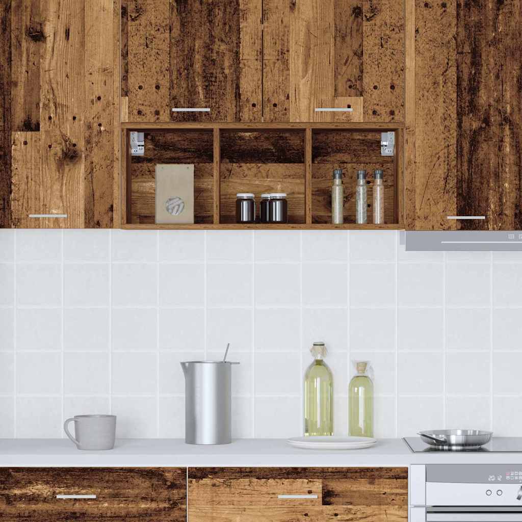Hanging cabinet Riga Old Wood 30 x 29.5 x 80 cm Engineered Wood
