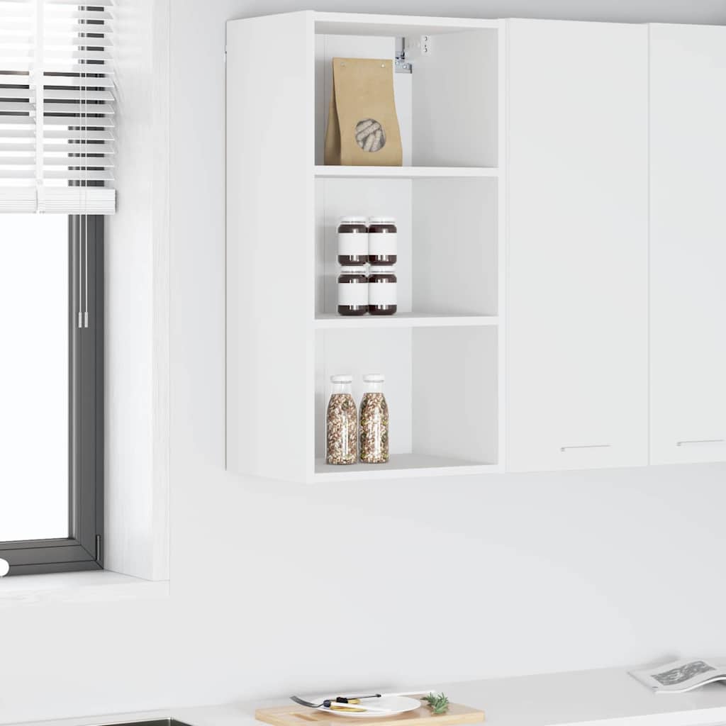 Hanging cabinet Riga White 40 x 29.5 x 80 cm Engineered Wood