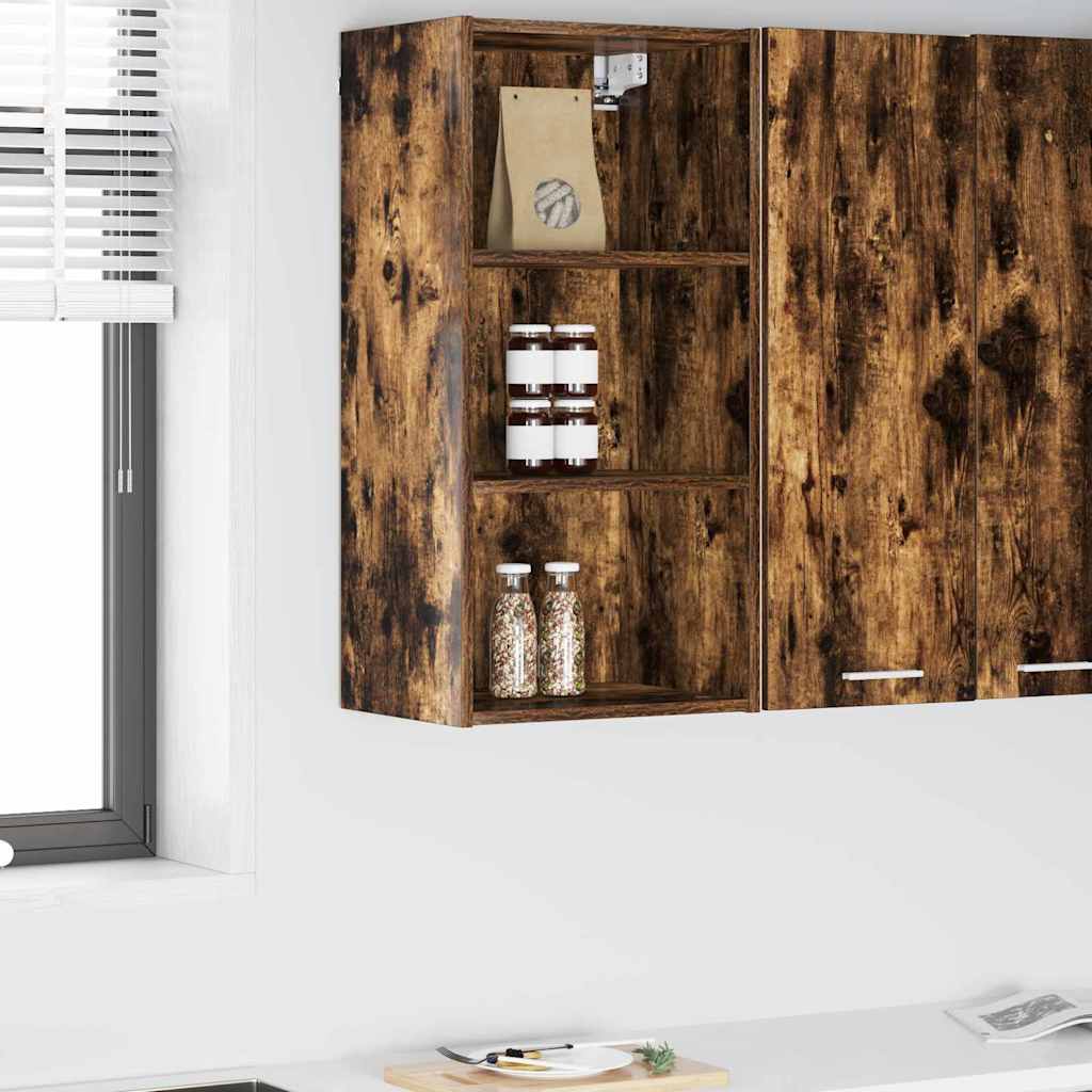 Hanging cabinet with Shelf Riga Smoked Oak 40 x 29.5 x 80 cm