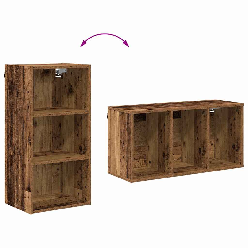 Hanging cabinet Riga Old Wood 40 x 29.5 x 80 cm Engineered Wood