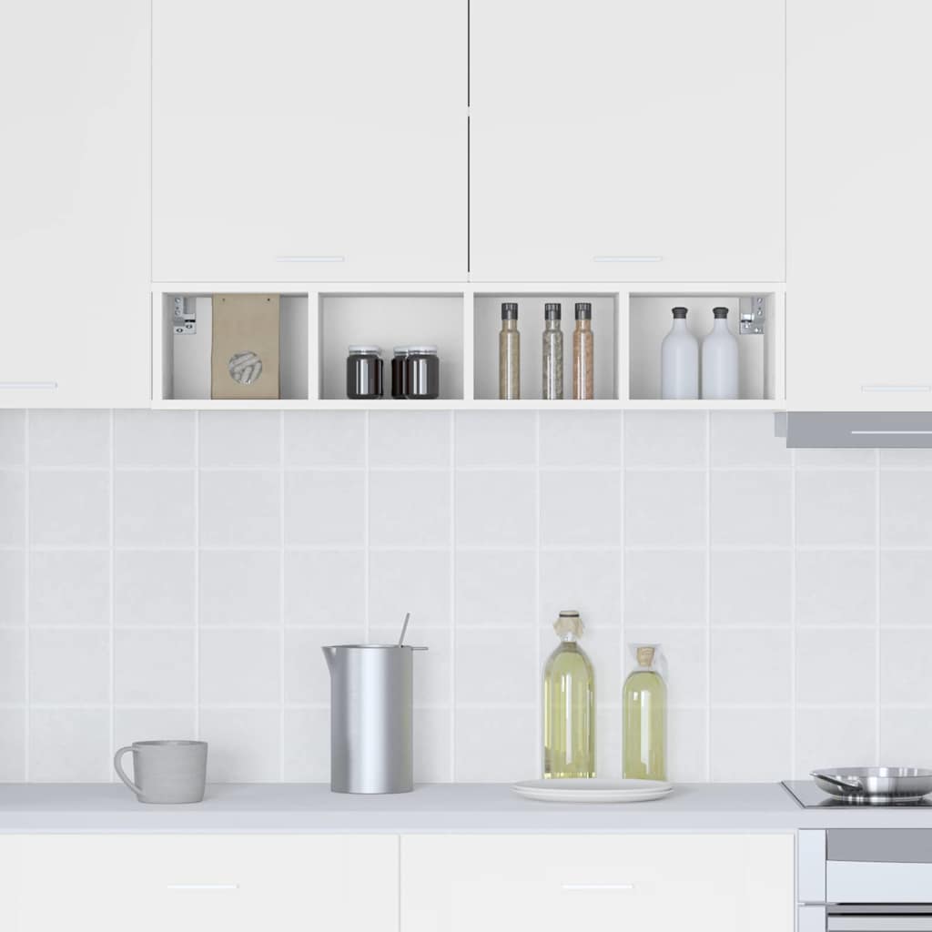 Hanging cabinet Riga White 20 x 29.5 x 100 cm Engineered Wood