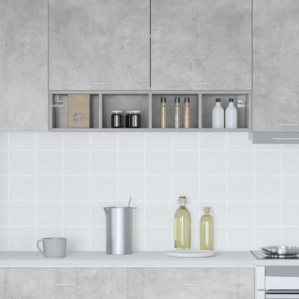 Hanging cabinet Riga Concrete Grey 20 x 29.5 x 100 cm