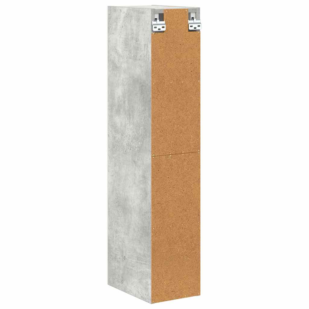 Hanging cabinet Riga Concrete Grey 20 x 29.5 x 100 cm