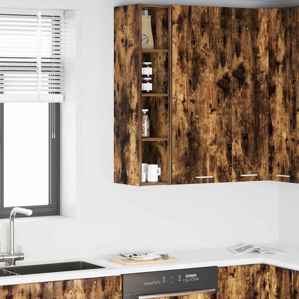 Hanging cabinet with Shelf Riga Smoked Oak 20 x 29.5 x 100 cm