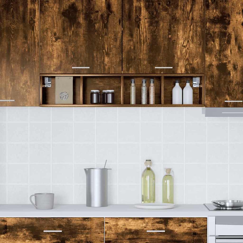 Hanging cabinet with Shelf Riga Smoked Oak 20 x 29.5 x 100 cm
