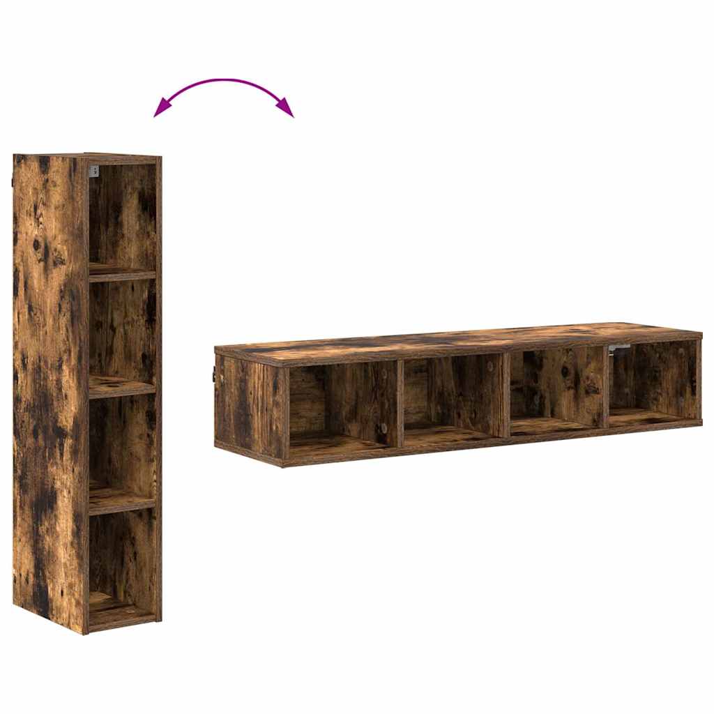 Hanging cabinet with Shelf Riga Smoked Oak 20 x 29.5 x 100 cm