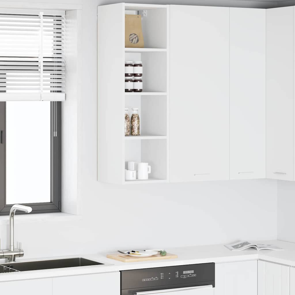 Hanging cabinet Riga White 30 x 29.5 x 100 cm Engineered Wood