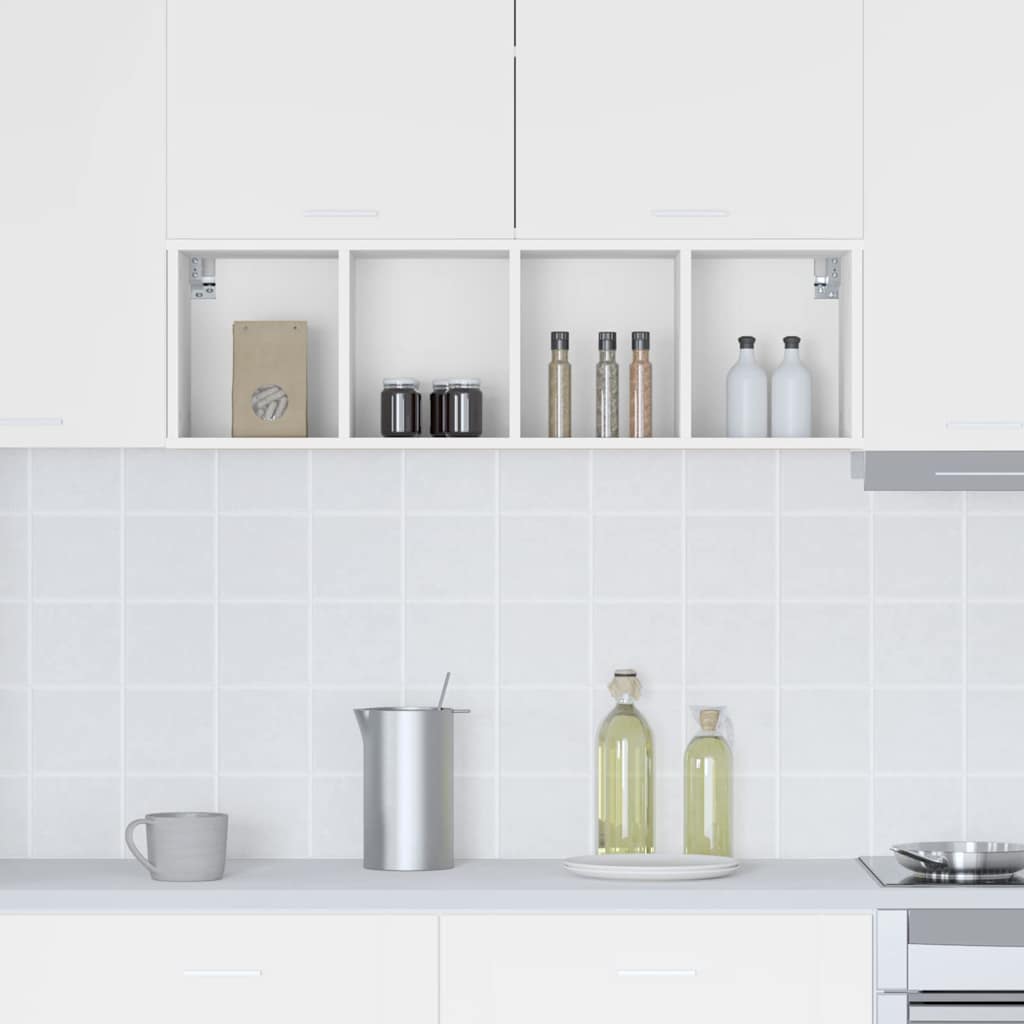 Hanging cabinet Riga White 30 x 29.5 x 100 cm Engineered Wood