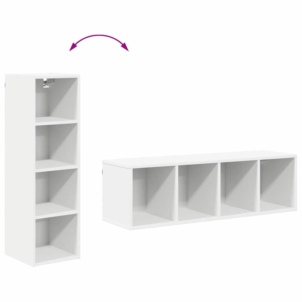 Hanging cabinet Riga White 30 x 29.5 x 100 cm Engineered Wood